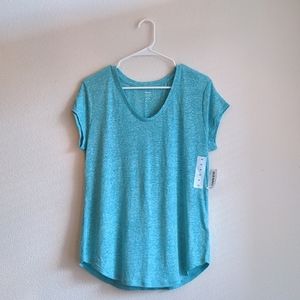 (NWT) Old Navy relaxed aqua tee M